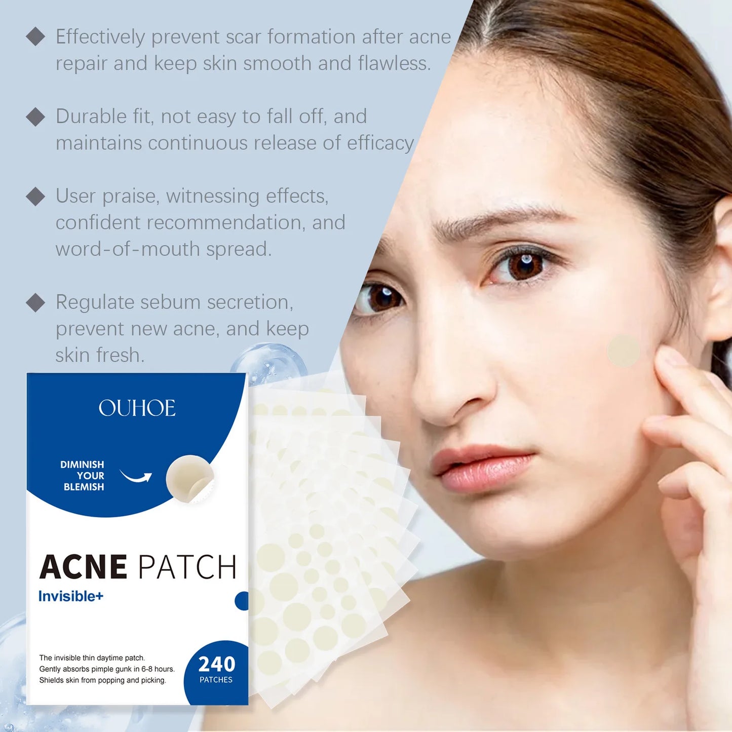 Invisible Acne Patches Face Spot Scar Care Pimple Remover