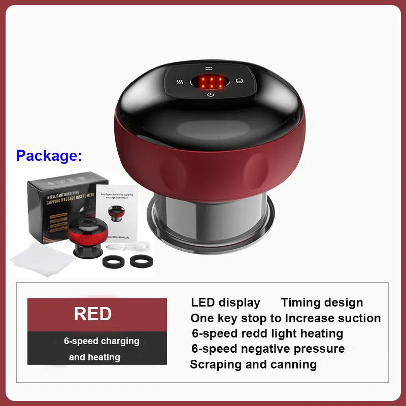 Electric Vacuum Cupping skin Scraping Massager