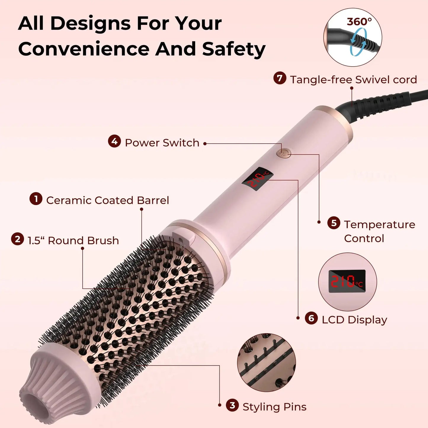 Trim Tide Hot Air Brush Thermal Brush