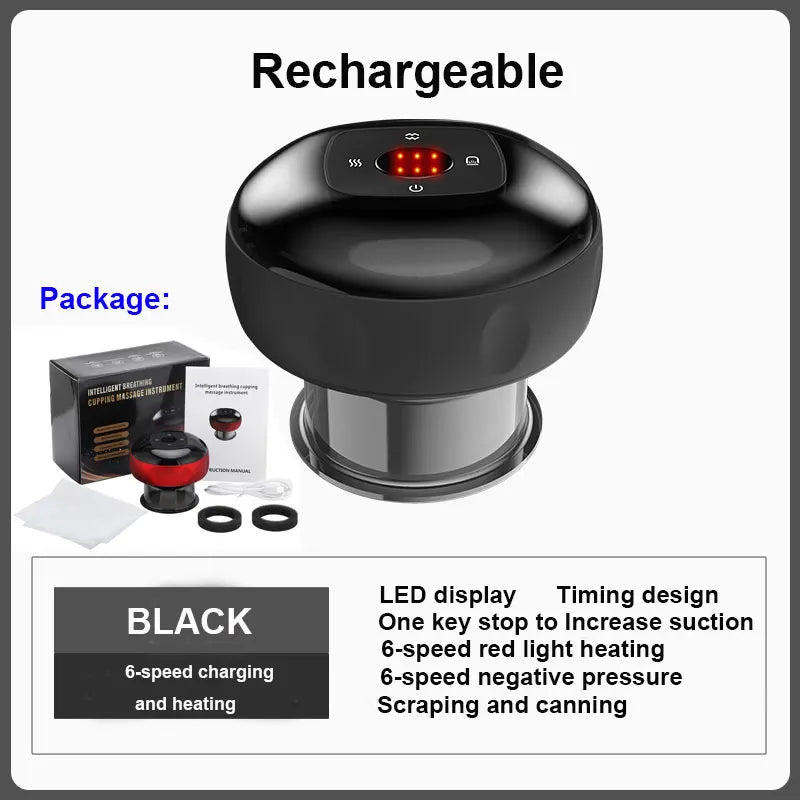 Electric Vacuum Cupping skin Scraping Massager
