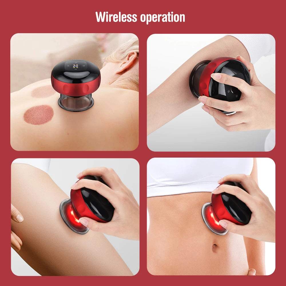 Electric Vacuum Cupping skin Scraping Massager