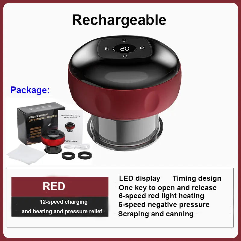 Electric Vacuum Cupping skin Scraping Massager